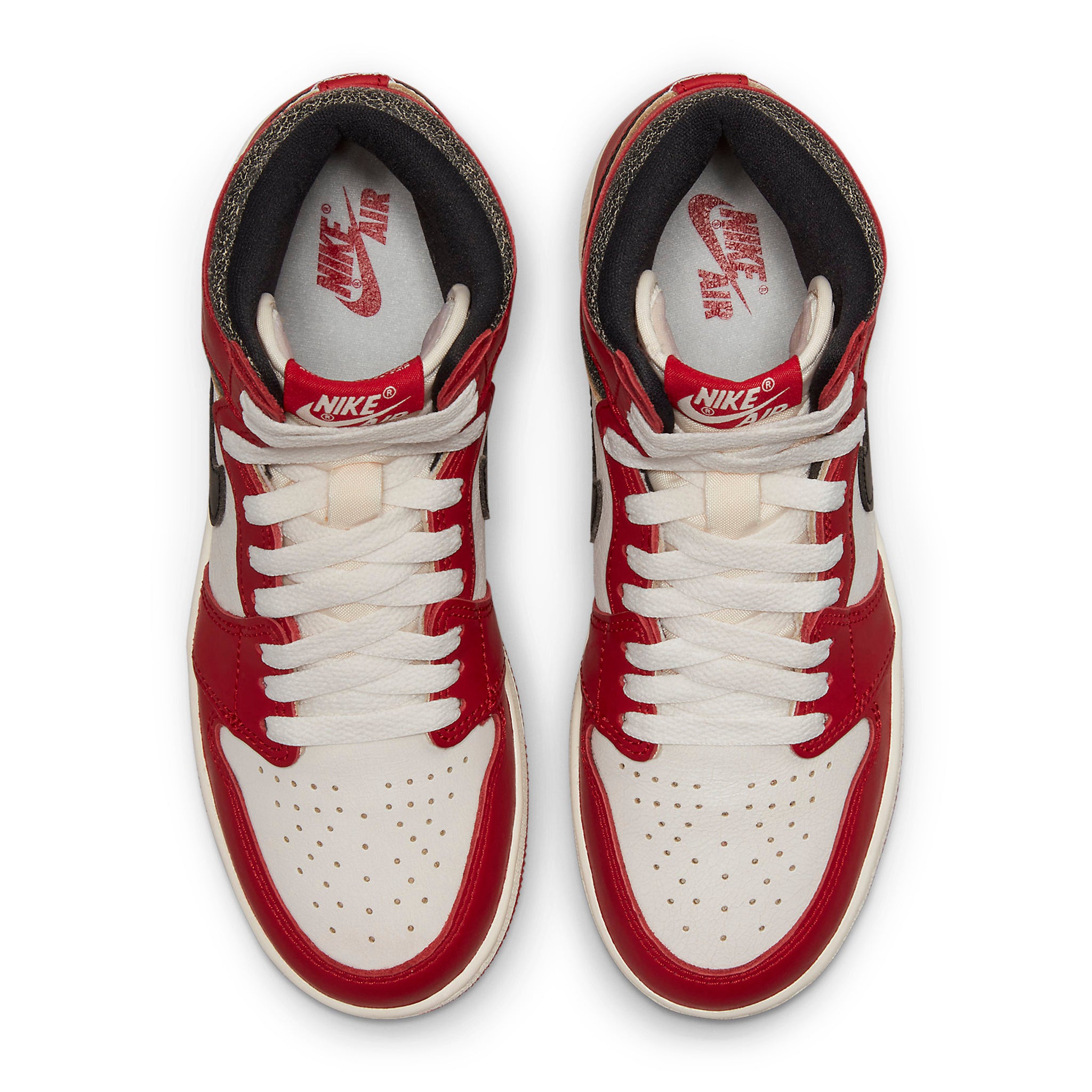 Top down view of Air Jordan 1 Retro High OG Lost And Found (GS) FD1437-612